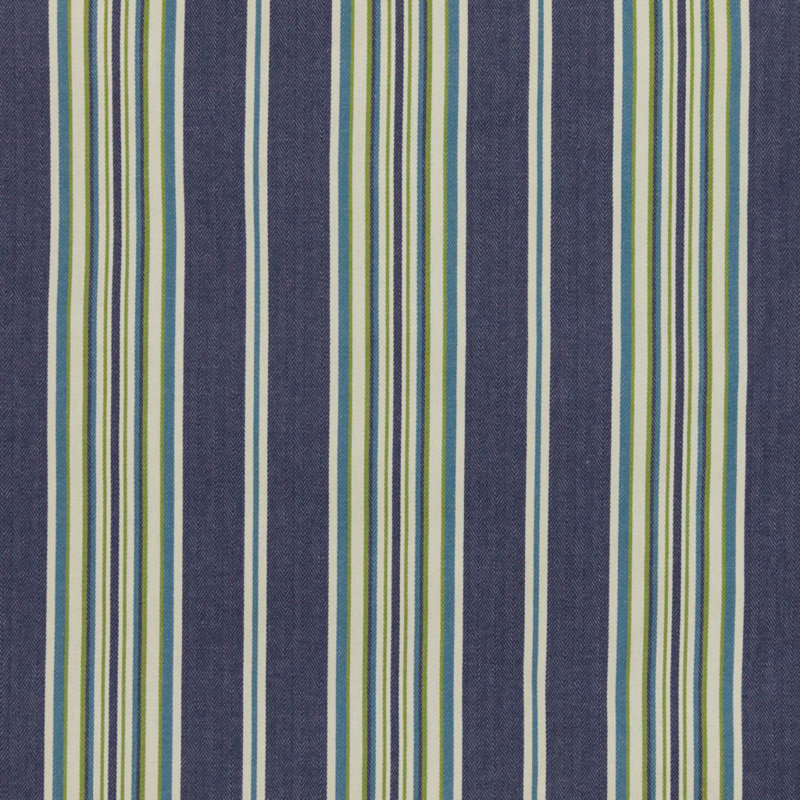 Suite Sebastian Stripe Fabric, Denim