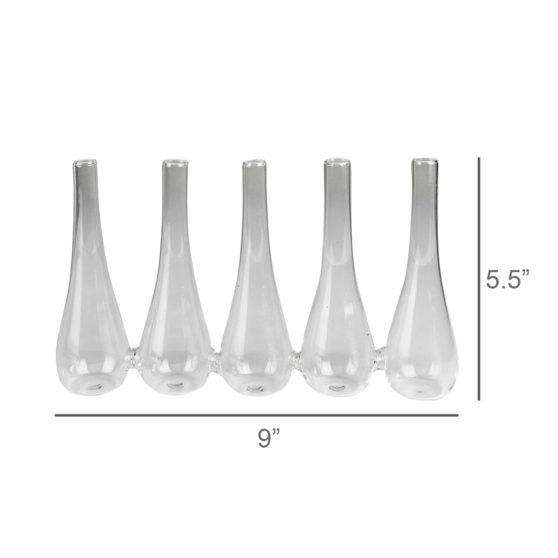 Vase quadruple, verre