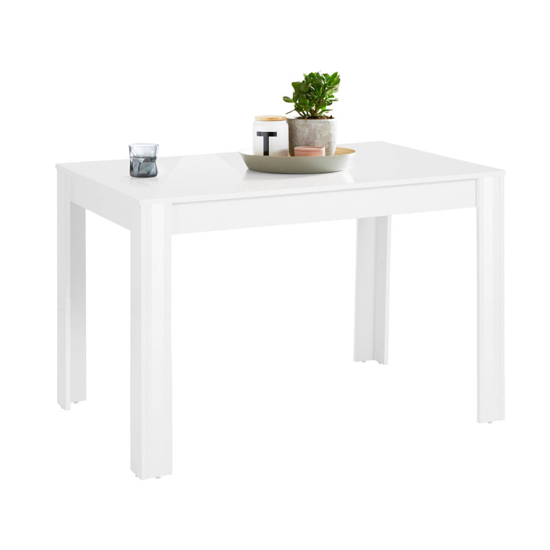 Bobbyetta Dining Table, White, H 75 x L 120 x W 80 cm