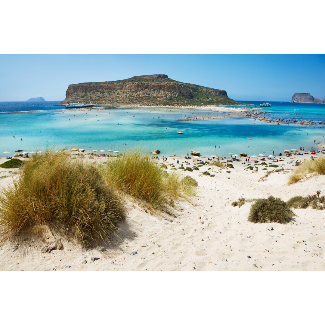 Blick auf die Bucht von Balos und die blaue Lagune auf Kreta