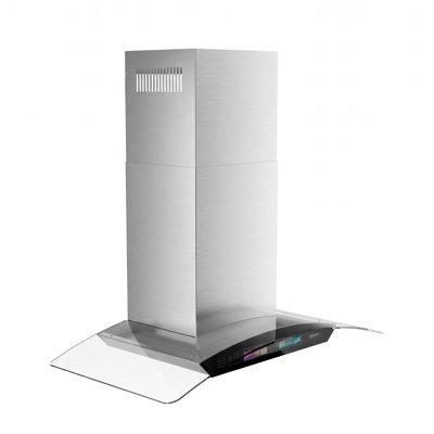 BRANO 30 Inch Wall Mount Range Hood 900 CFM, Stainless Steel Kitchen Vent Hood with Voice/Gesture/Touch Control, 4-Speed Exhaust Fan, Adjustable Chimney & Dishwasher-Safe Filters