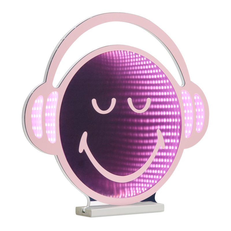 Smiley World icon avec casque d'écoute H 20 po