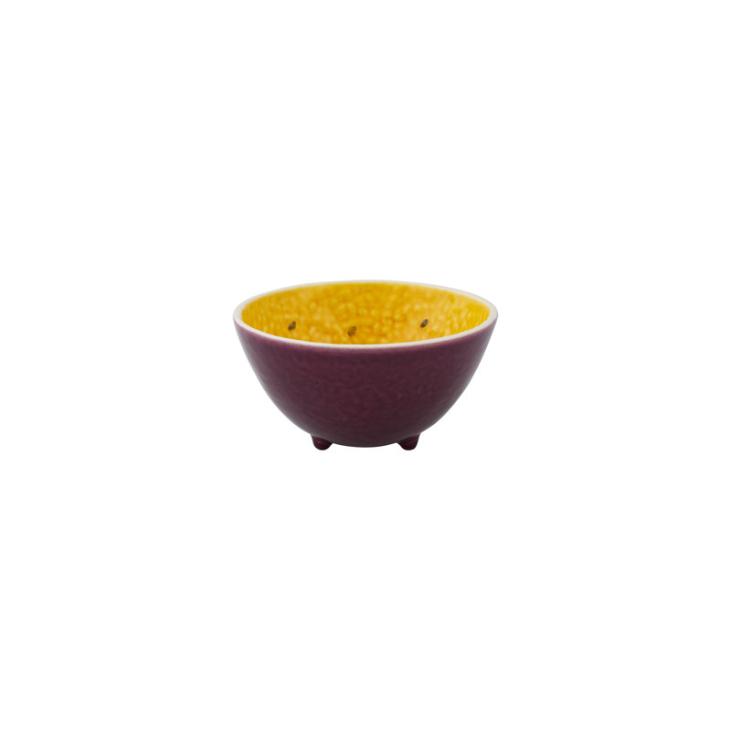 Tropical Fruits Earthenware Dessert Bowl