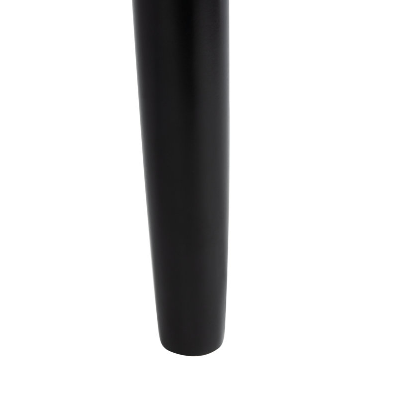 Stacee Solid Wood Counter Stool, Black, Bar Stool (29" Seat Height)
