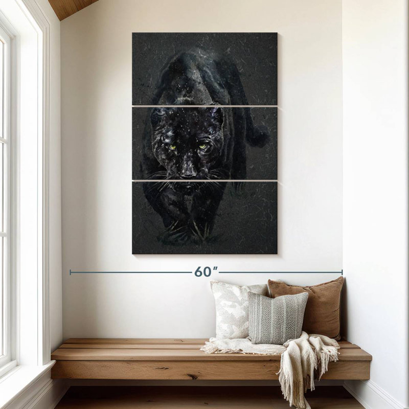 Brampt Black Panther, 50" H x 32" W