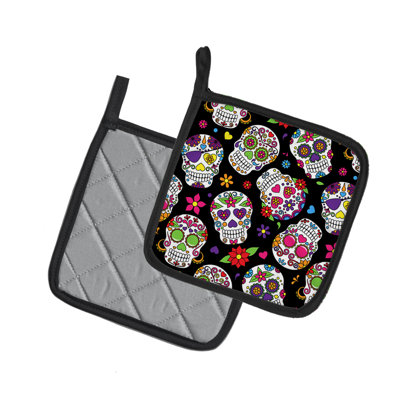 Caroline's Treasures Floral Polyester Potholder Set