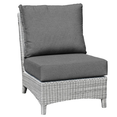 Bella Wicker Outdoor Deep Seating Armless Chair