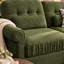 Canapé d'angle modulaire 3 places Chenvera Modern Plush en chenille avec pouf amovible, assise profonde en mousse haute densité, coussins à bords froncés, accoudoirs arrondis, dossier capitonné-1307618715