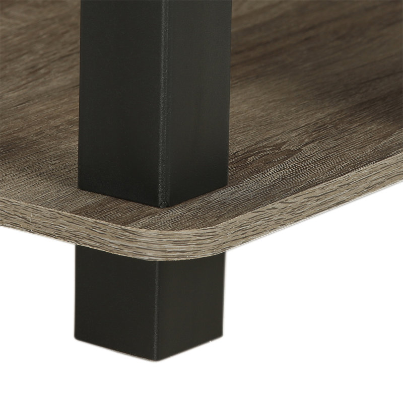 Almaraz Side Table, French Oak Grey/Black