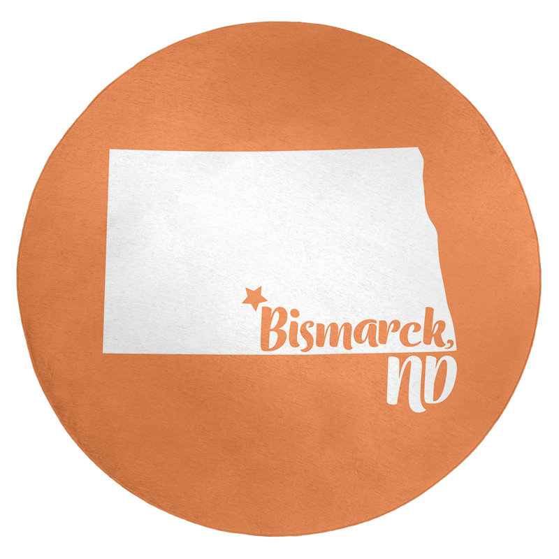 Tapis en polyester bismarck north dakota, Rond 5 pi