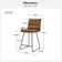 Brely Upholstered Counter Stool with Metal Frame