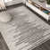 Errol Aya Berber Stripe Geometric Cream/Gray Rug