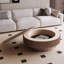 Table basse ronde avec rangement 39,37 po