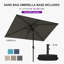 Parasol de table rectangulaire 5 'x 8'-1490289082