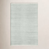 Herringbone Swedish Blue Handwoven Cotton Rug