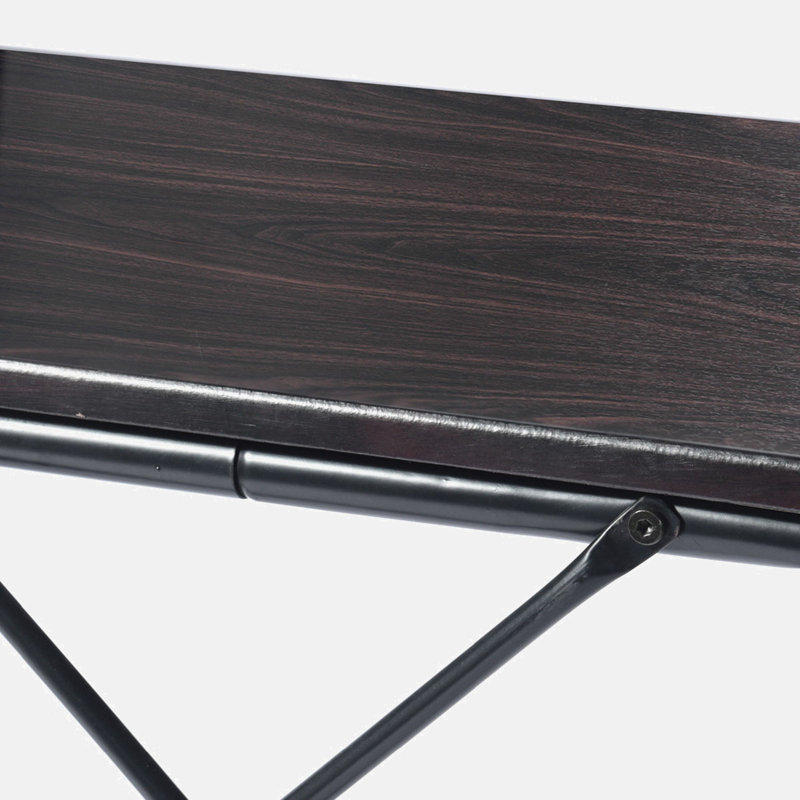 Bureau Mouron, Noyer foncé/noir