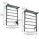Ancona Miazzo 5-Bar Electric Wall Mount Plug-In and Hardwire Towel Warmer with Shelf