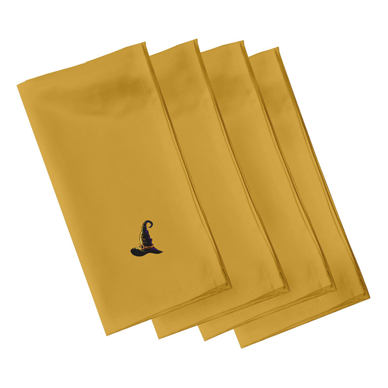 Ensemble de serviettes 4 pièces, L 18 po x L 18 po, Or