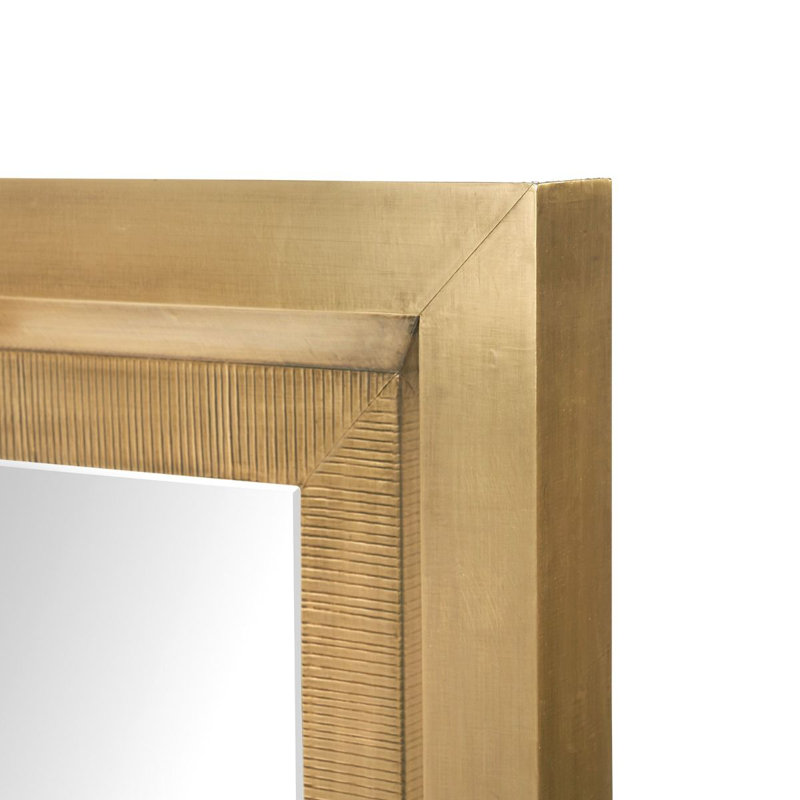 Princeton Rectangle Brass Mirror