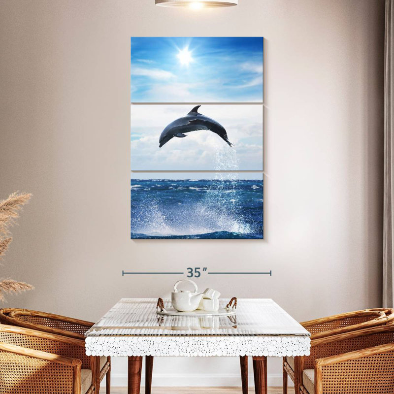 Brampt Flying Dolphin, 50" H x 32" W