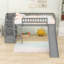 Lit mezzanine simple avec échelle et glissade-902528042