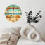 Décoration de plage horloge murale en bois plage
