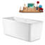 59.1'' x 27.6'' Soaking Acrylic Bathtub-90887846