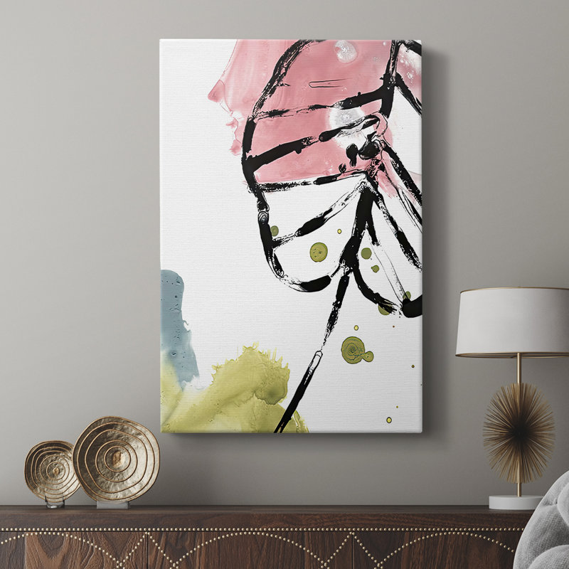 No Deckle Tropical Moderne III - Cavas enveloppés de galerie, H 12 po x l 8 po
