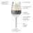 Chilling Stemmed Wine FREEZE in Gray