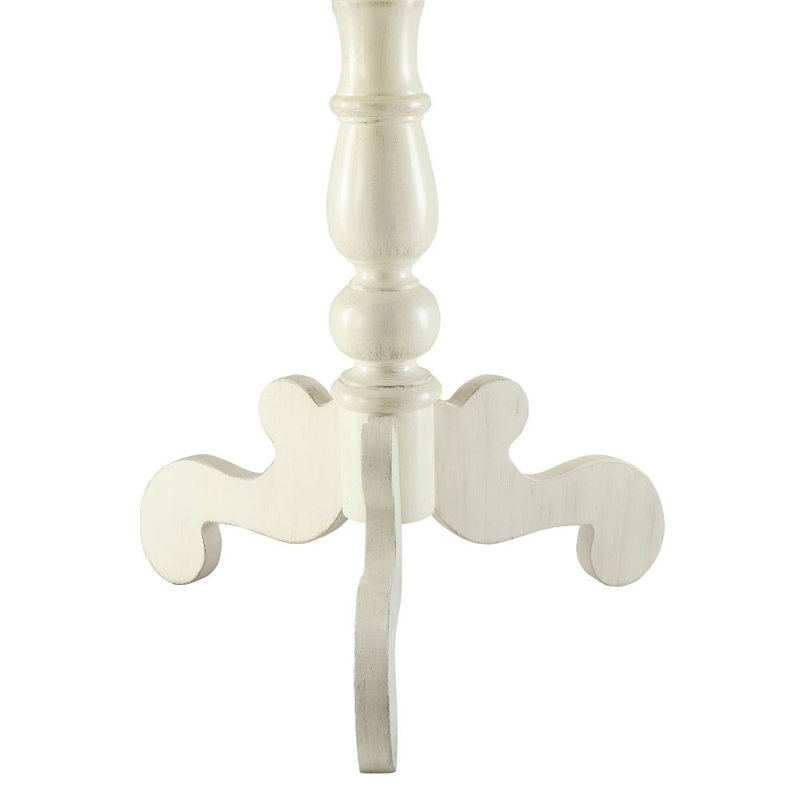 Table de bout à piédestal, Crème