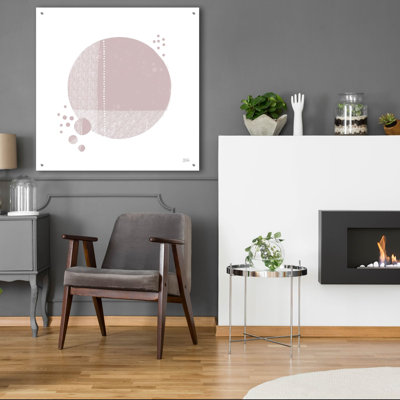 «Tribeca I Mauve» par Melissa Averinos, art mural en verre acrylique