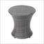 Table d'appoint d'extérieur en osier KONO HOURGLASS, durable et élégante pour le patio et le jardin