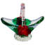 Midcentury Murano Glass Basket