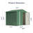  8 Ft. W X 6 Ft. D Metal Storage Shed With Frame And Lockable Door-105300091