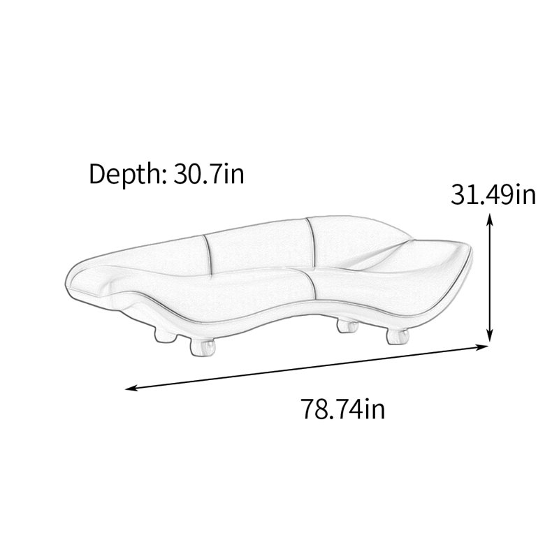 Chaise longue d'intérieur en bois massif Minimalist, Face à la droite, Beige