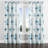 Modern Window curtains - Blue Light Horizon Plaid Grommet Curtain - 1 Panel-1162028367-1162028366