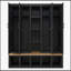 Arbre d'entrée 62,9 W Farmhouse 4-en-1 avec 6 crochets, banc de vestibule et compartiments ouverts pour l'organisation du vestibule-1554744044