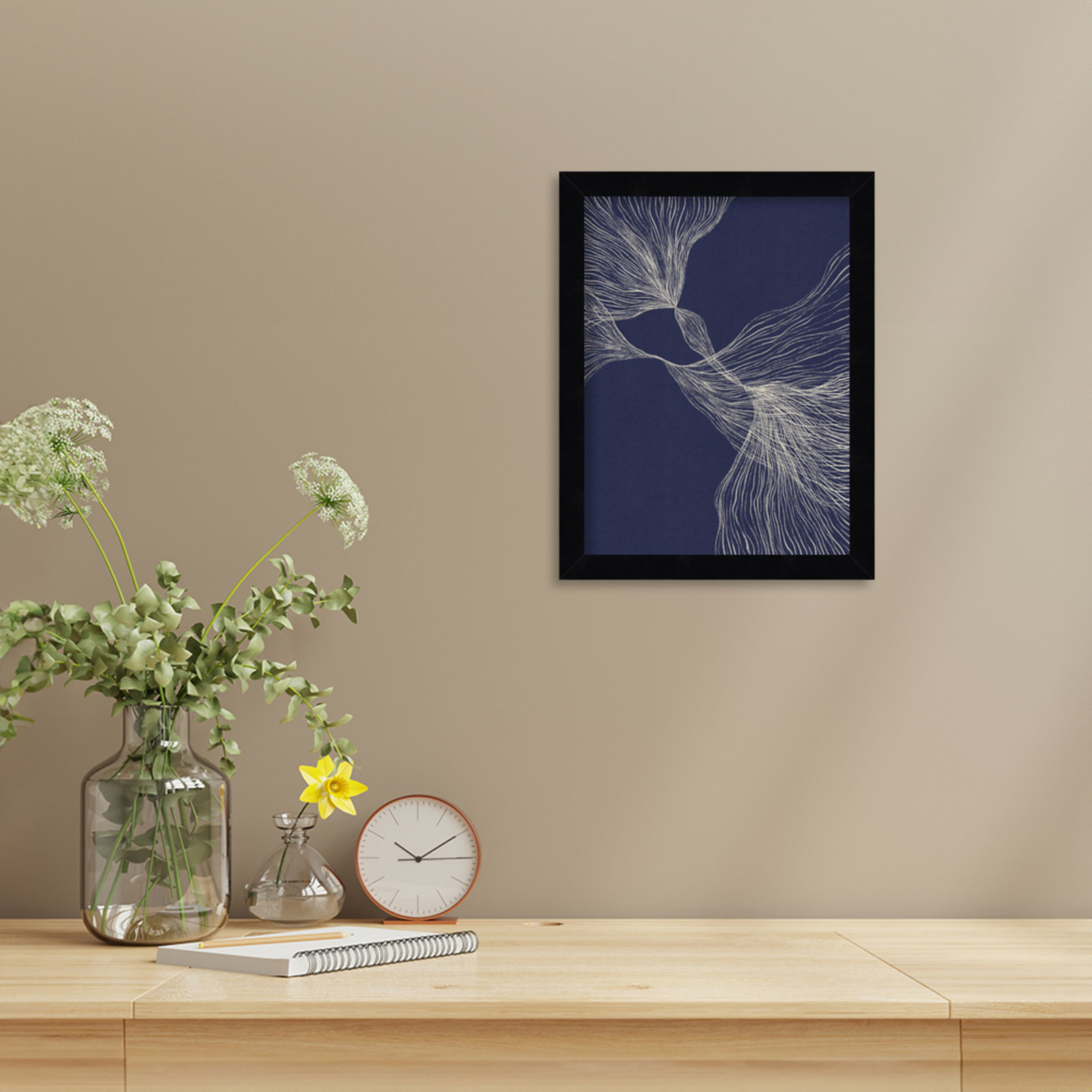 Interaction 1 by Alisa Galitsyna, Black, 13" H x 10" W x 1" D