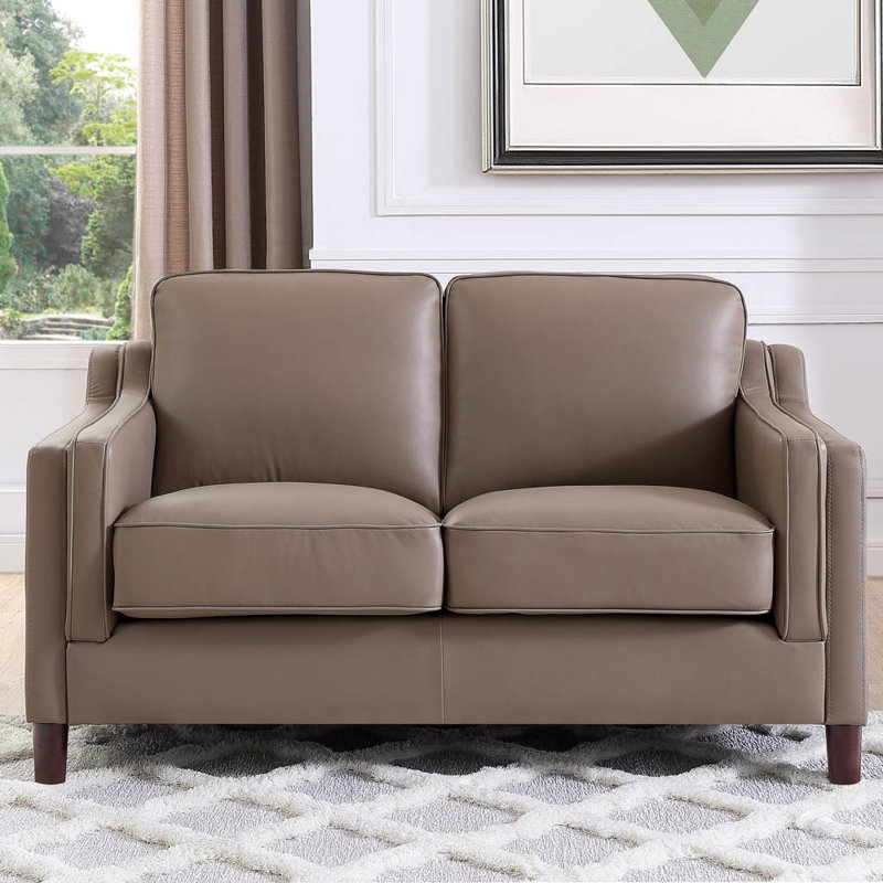 Pearlena Upholstered 60'' Loveseat, Taupe