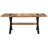 Grishma Solid Wood Top Metal Base Dining Table-709243896-696116692