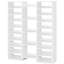 Spacious 23-Shelf White Shoe Rack, & Scratch-, , Ideal For Bedroom, Living Room, Entryway Storage Needs Freestanding Display Shelves, Organizer, Secure,