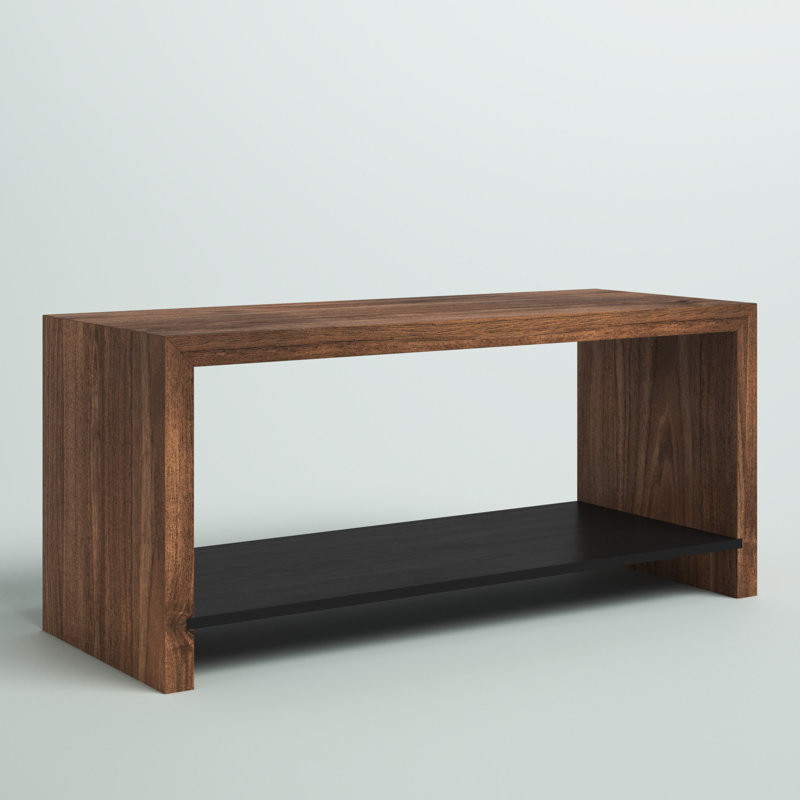 Fremont Solid Wood Storage Bench, Walnut