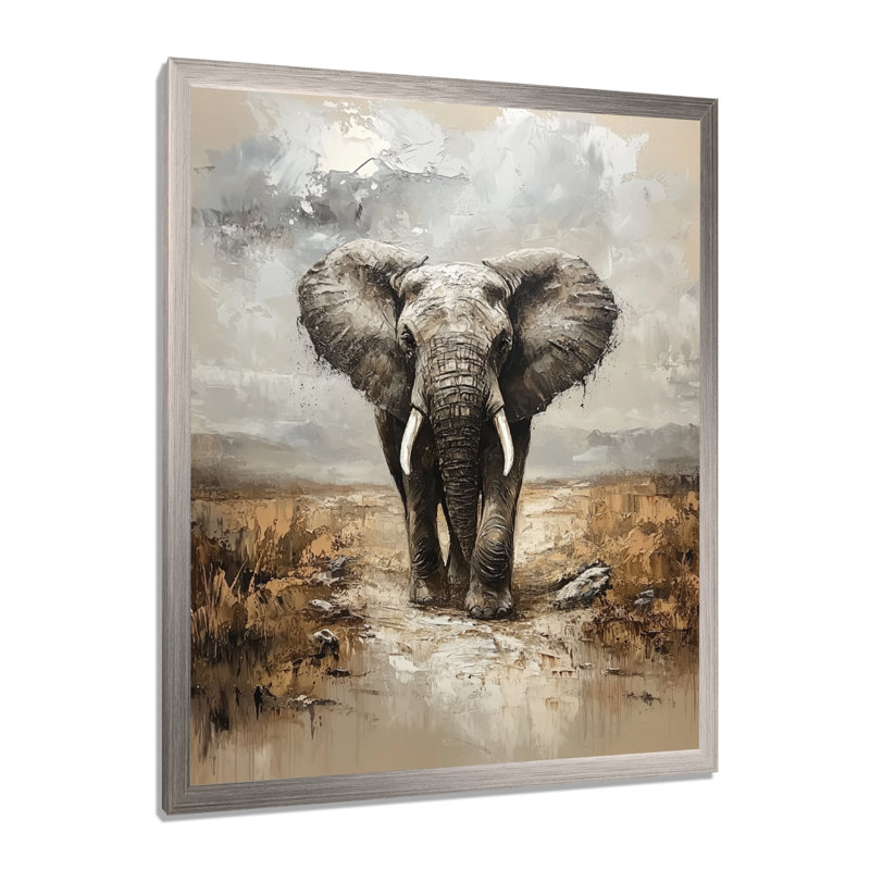 Harrod - Décoration murale animaux, H 32 po x l 16 po, Picture Framed, Argent argent