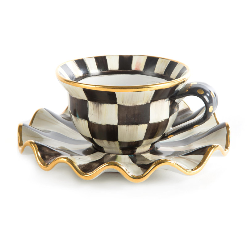 Courtly Check® Ceramic Saucer