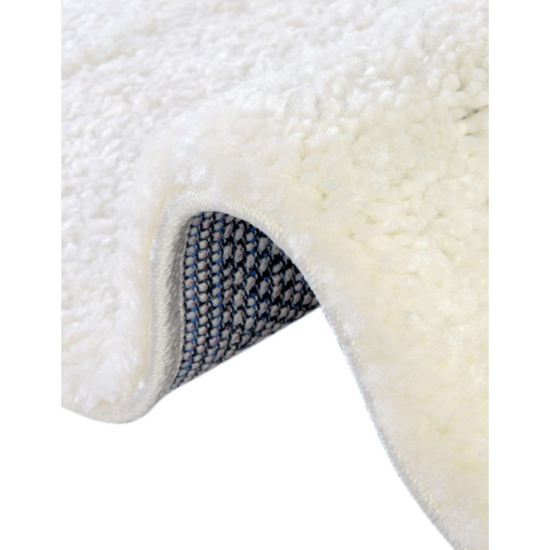 Tapis blanc éclatant Sarenna, Rectangle de 10 pi x 14 pi