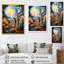 Pop Art Curch At Moon Landscape I - Église, art mural-1364318536-1364318550