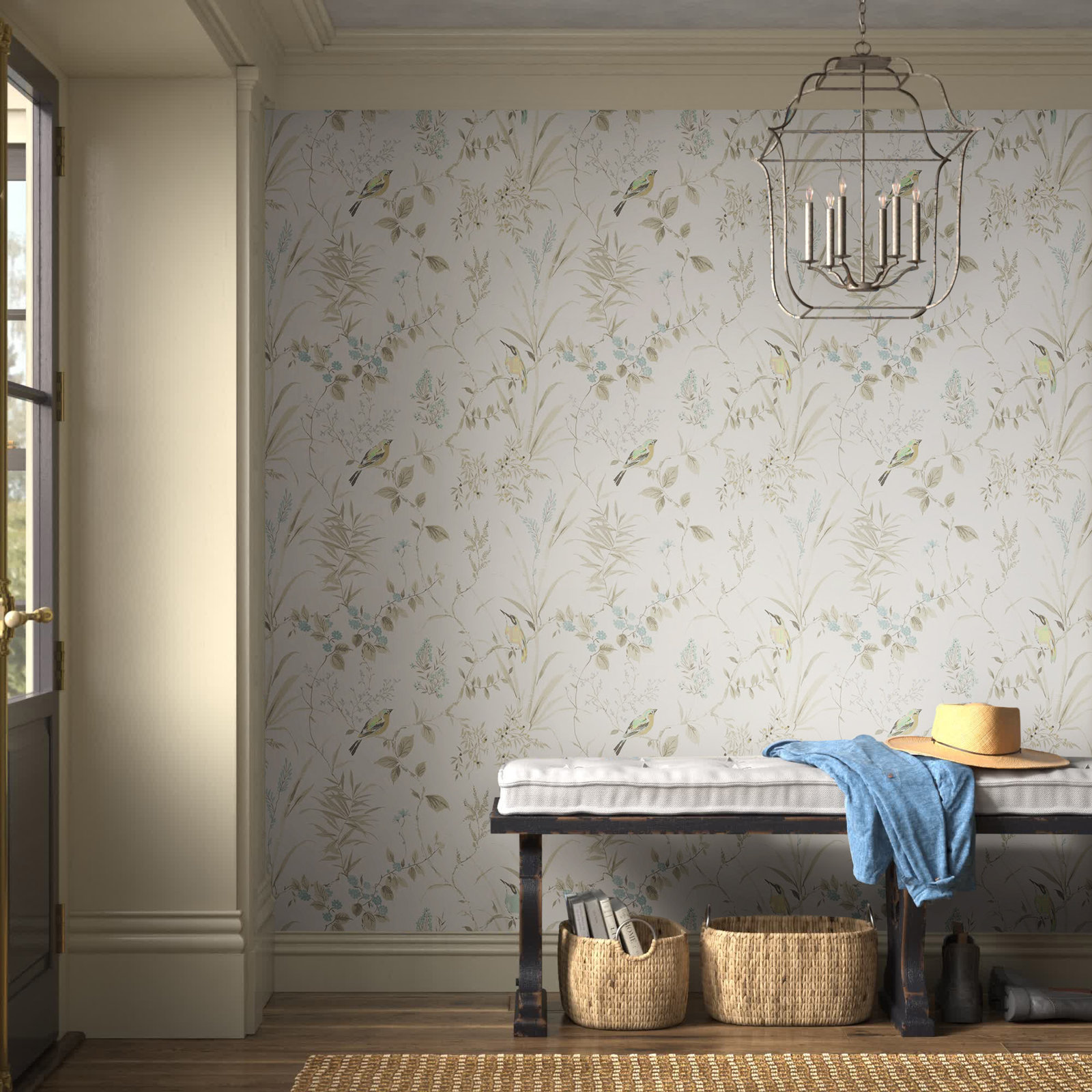 Stevenson Wallpaper Roll, Gray