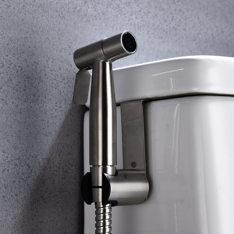 Bidet For Toilet, Handheld - Hygienic Butt Care Quality Vary Spray Rust And Corrosion Silver Metal Yacht Toilet Cleansing Customize Rust Corrosion Trait Line