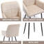 Ensemble de 2 chaises de salle à manger confortables en velours avec accoudoirs et mousse haute densité, faciles à assembler et à nettoyer-1414018720-1414018721
