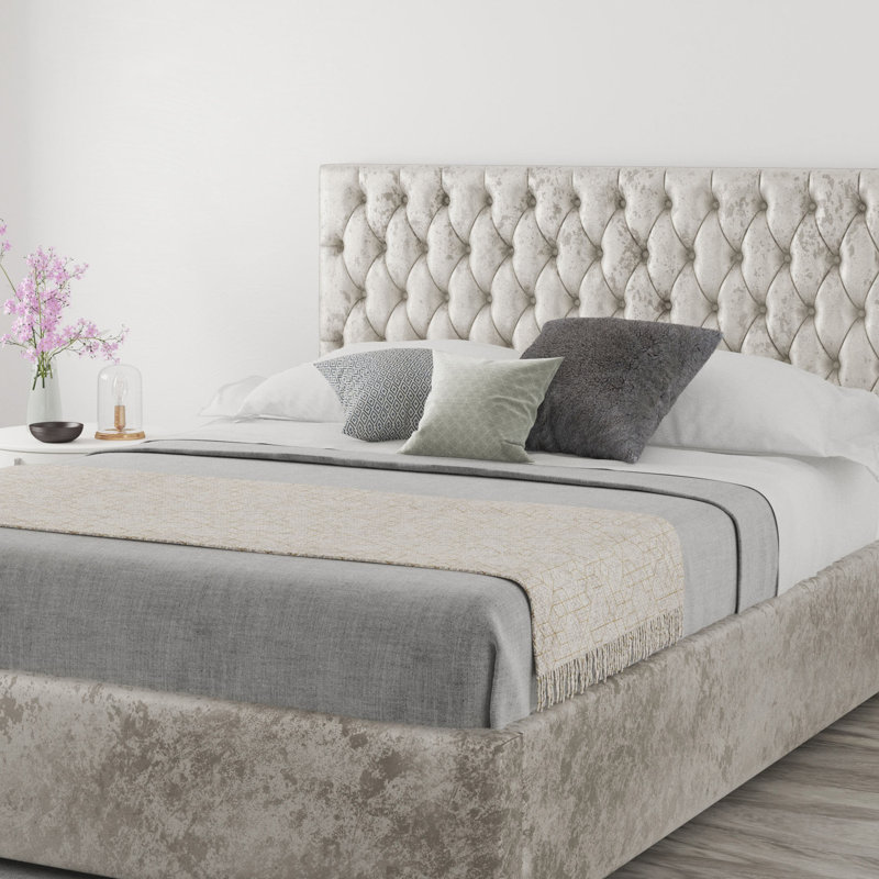 Upholstered Headboard, Single (3'), Velvet Pearl